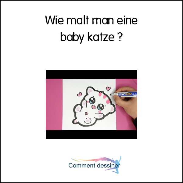 Wie malt man eine baby katze
